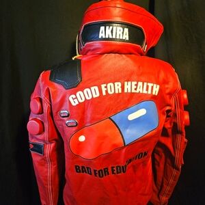 Xs Cyberpunk Akira Replica All Leather Jacket by California Jacket